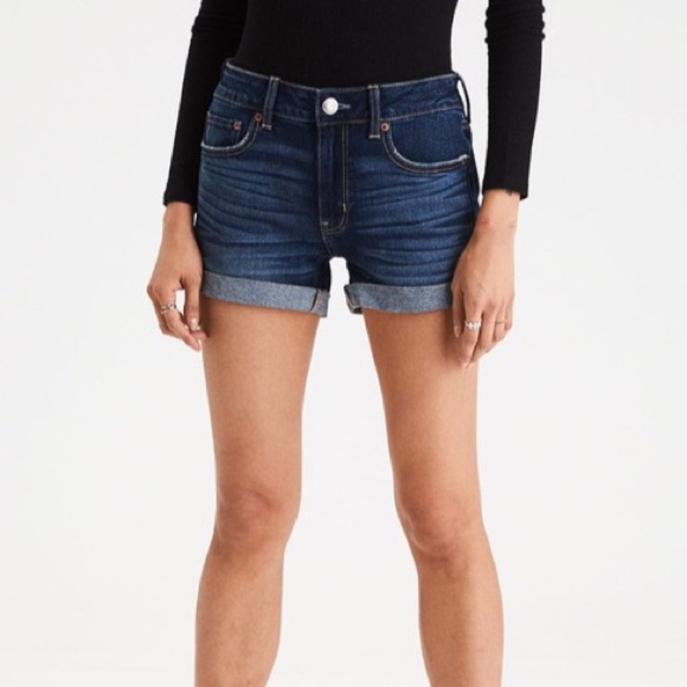 AE Ne(x)t Level Denim Midi Short dark blue Sz 2